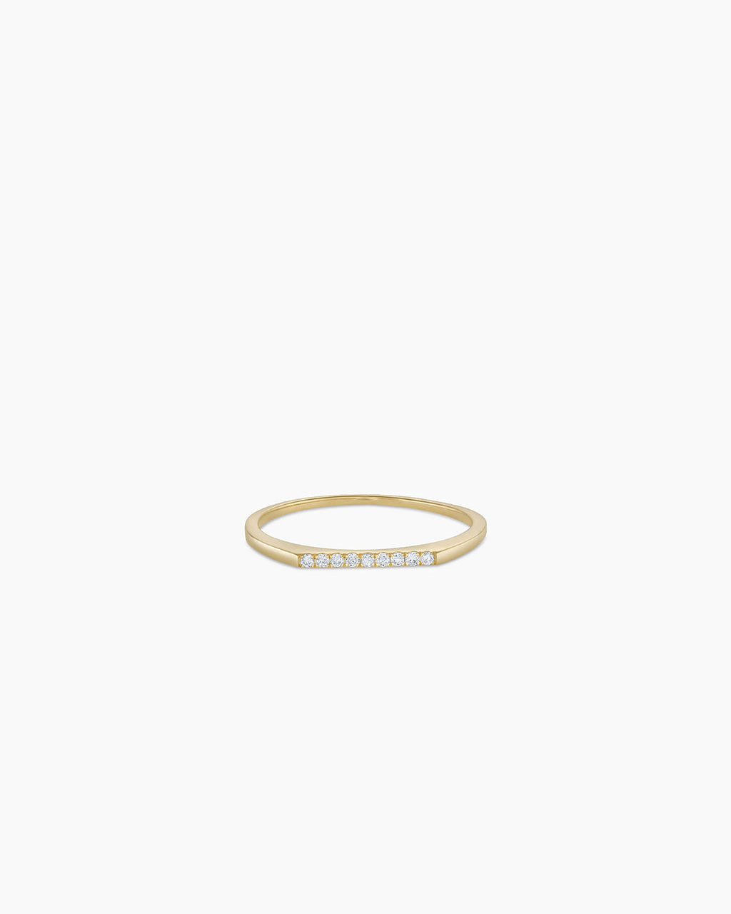 14K Diamond Bar Ring