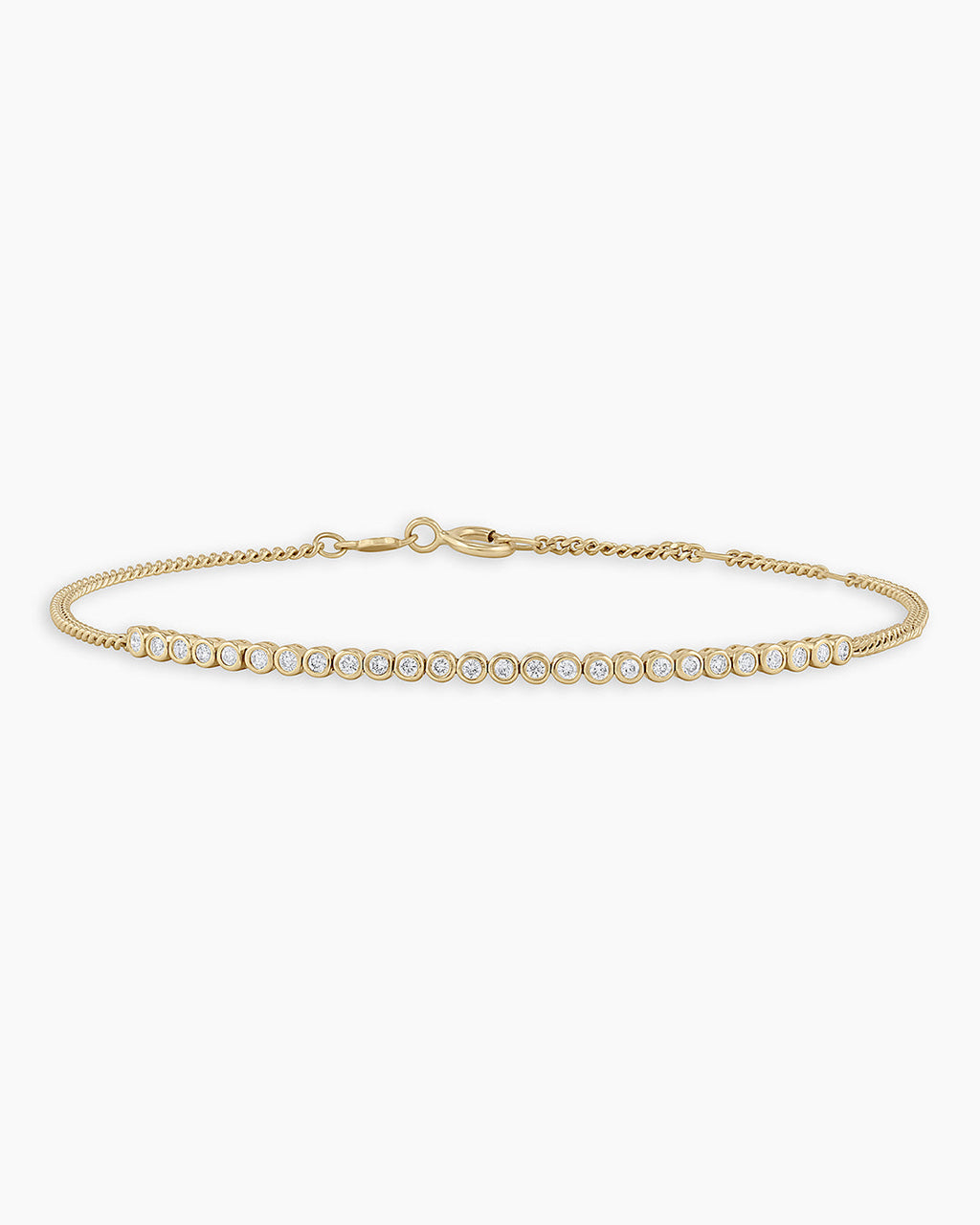 14K Classic Diamond Row Bracelet