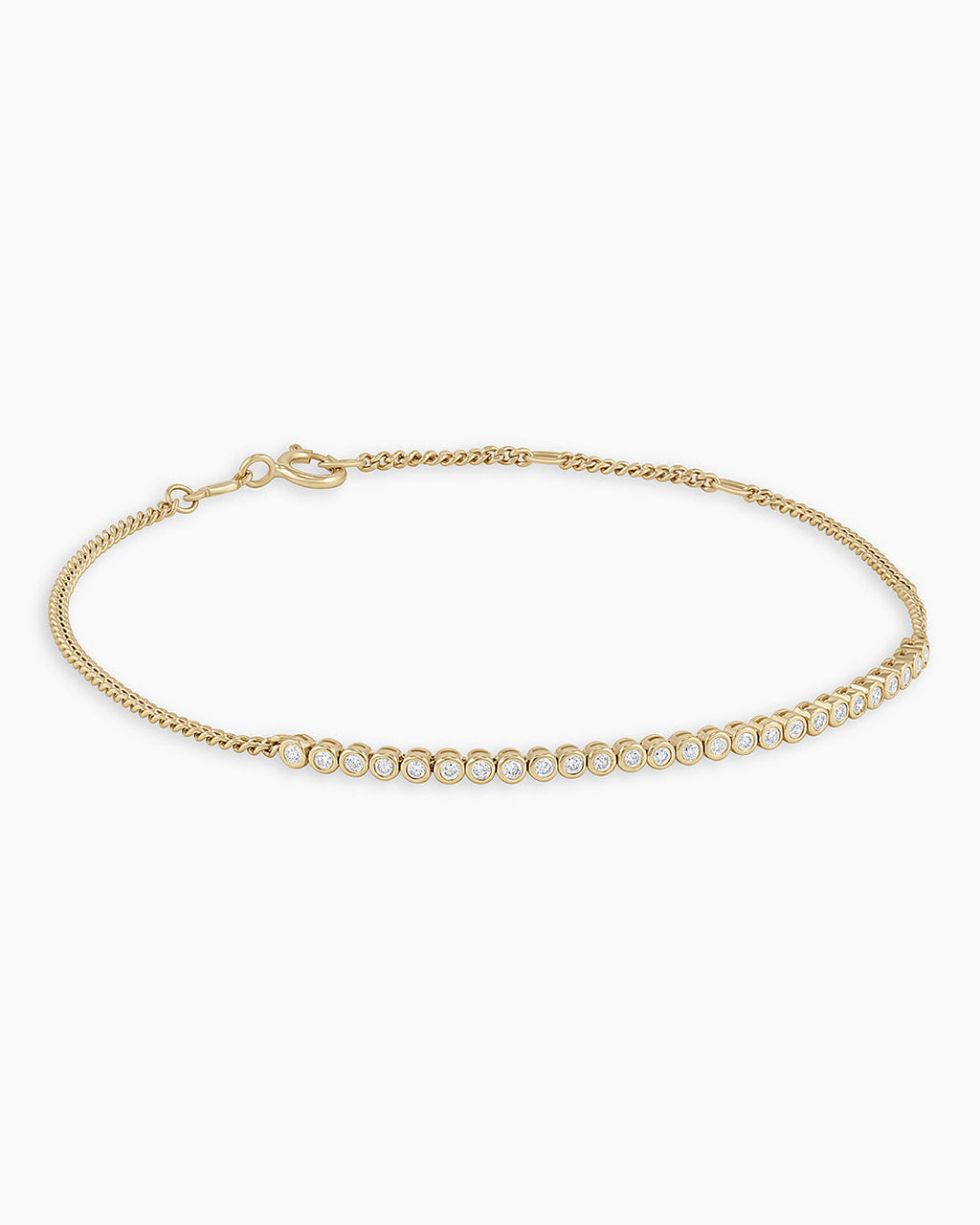 14K Classic Diamond Row Bracelet
