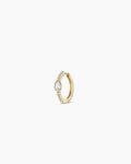 14K Lab Grown Diamond Pear Single Huggie
