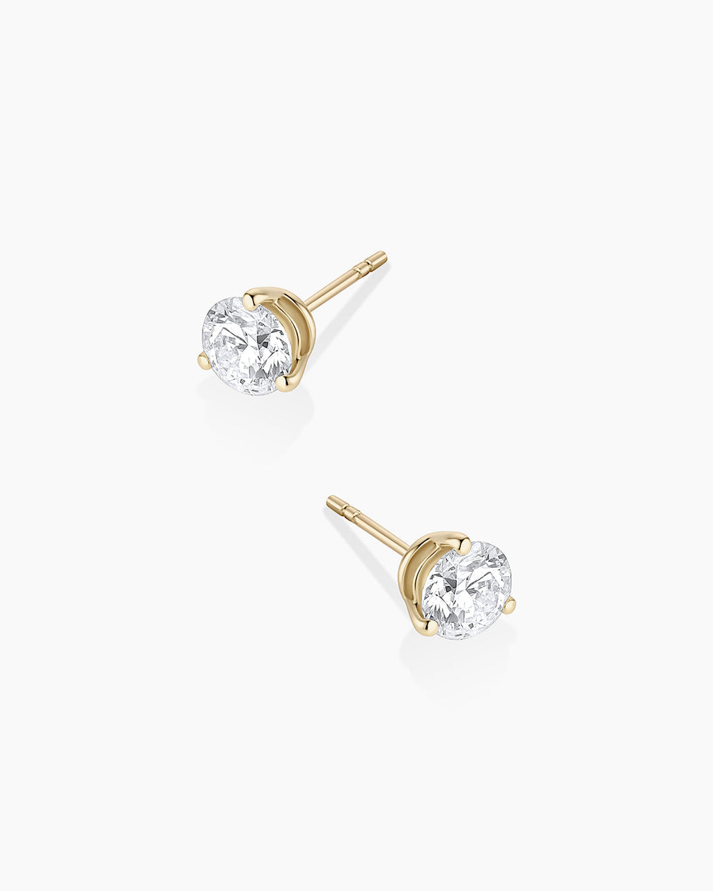 14K Lab Grown Diamond Solitaire Studs