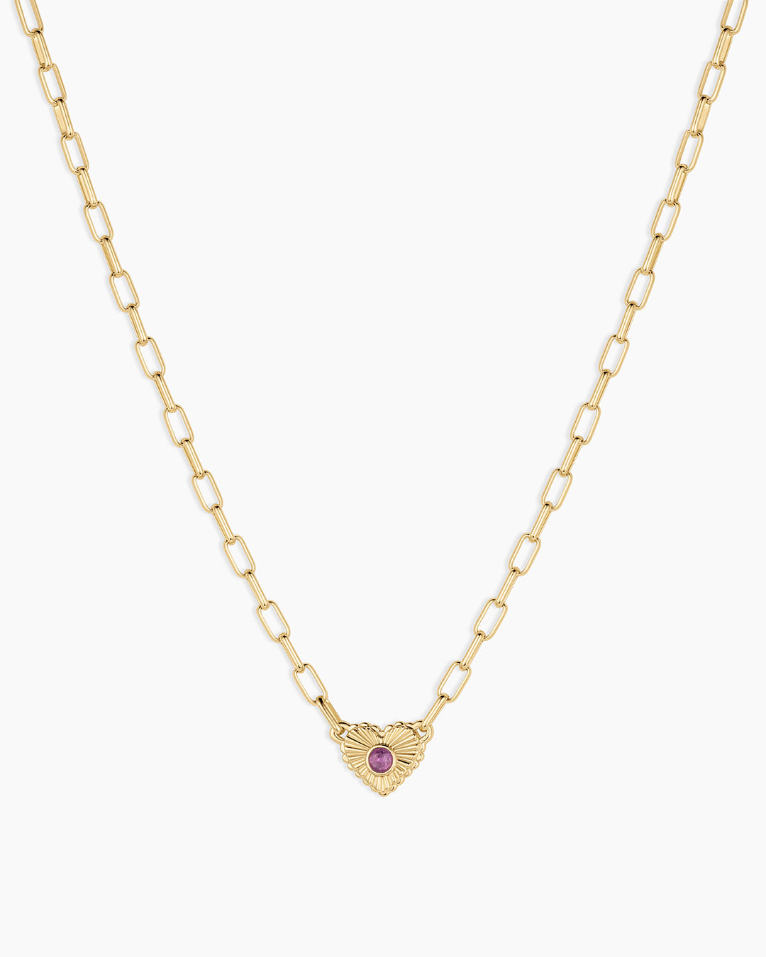 Birthstone Heart Necklace