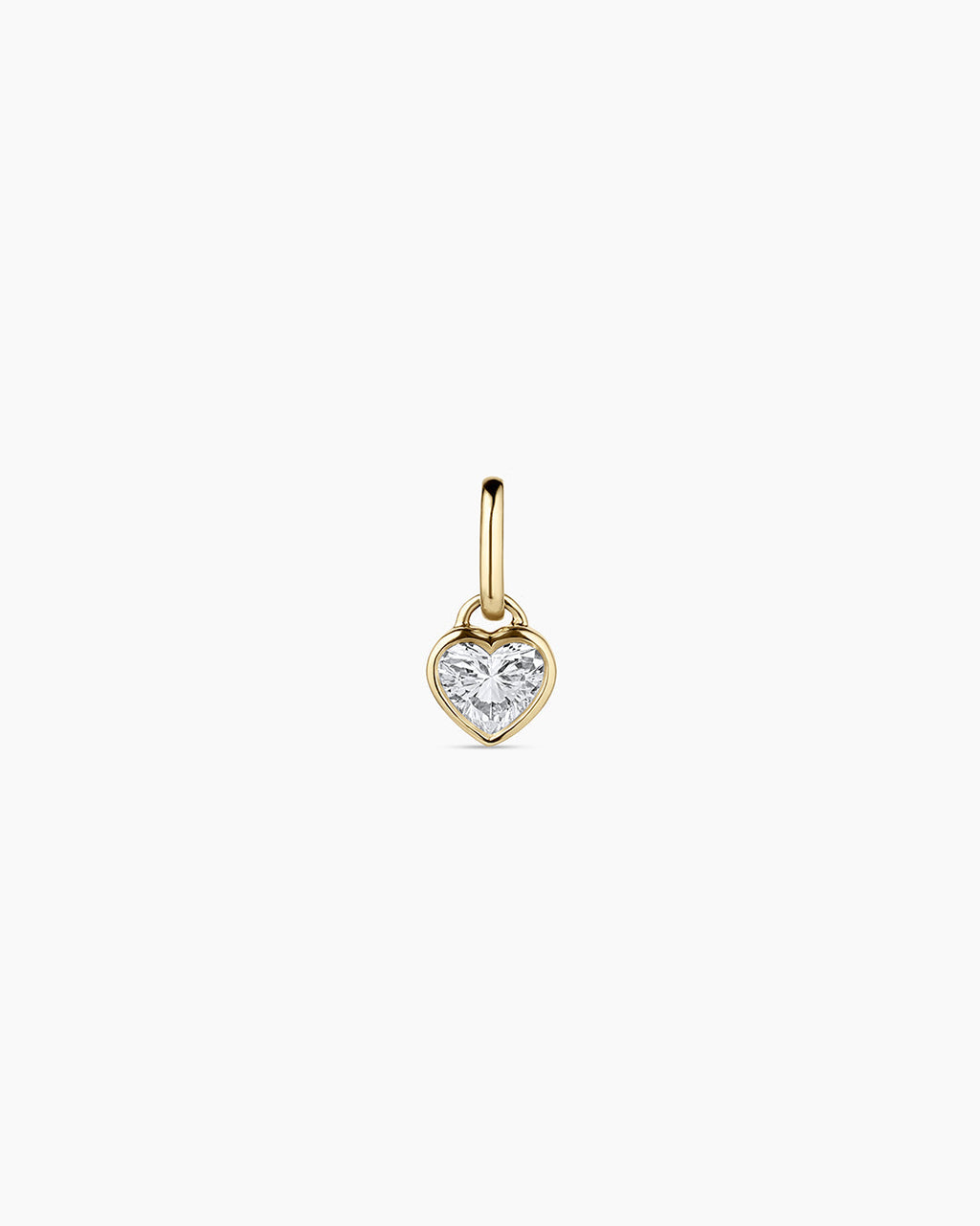 14K Lab Grown Diamond Heart Charm