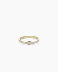 14K Lab Grown Diamond Emerald Eternity Ring