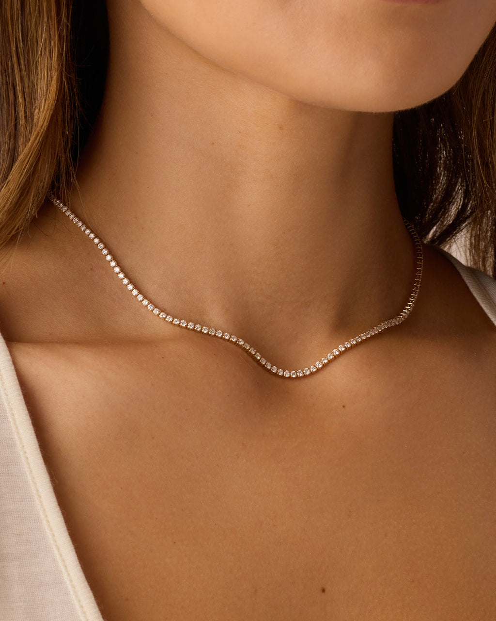 14K Lab Grown Diamond Chain Necklace