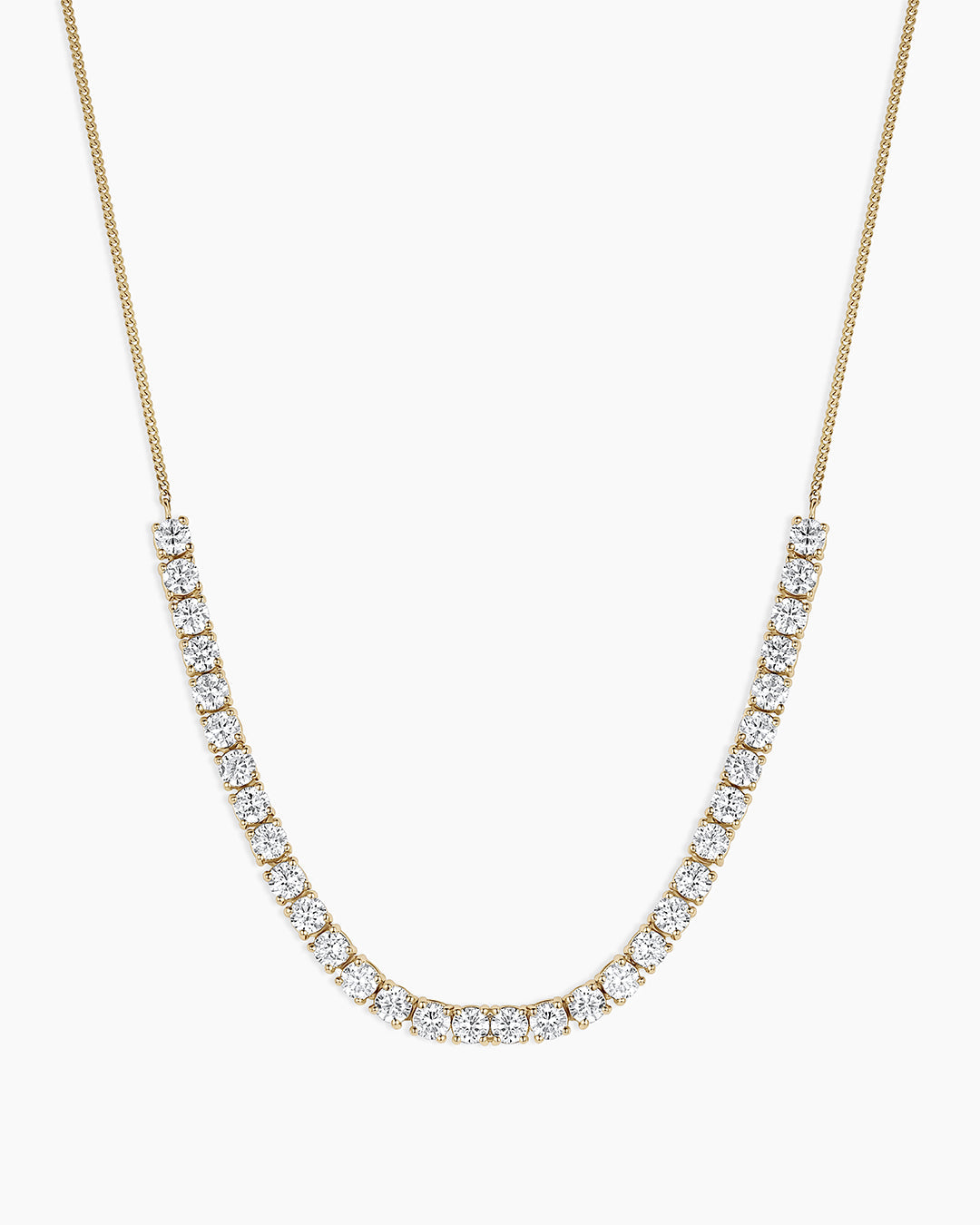 14K Lab Grown Diamond Tennis Row Necklace