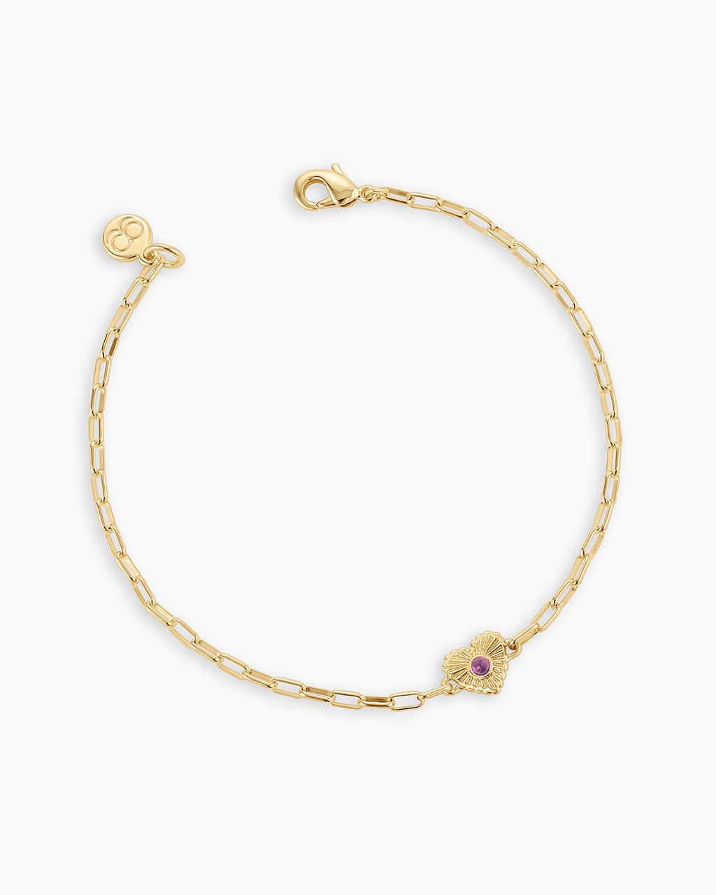 Birthstone Heart Bracelet