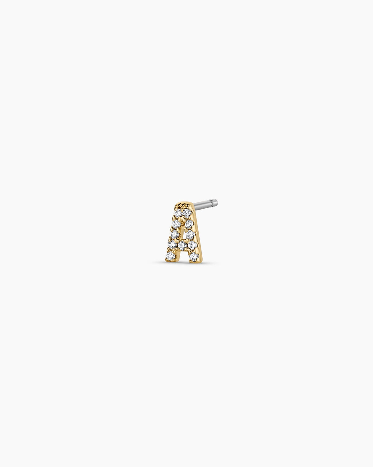 Wilder Shimmer Alphabet Single Stud