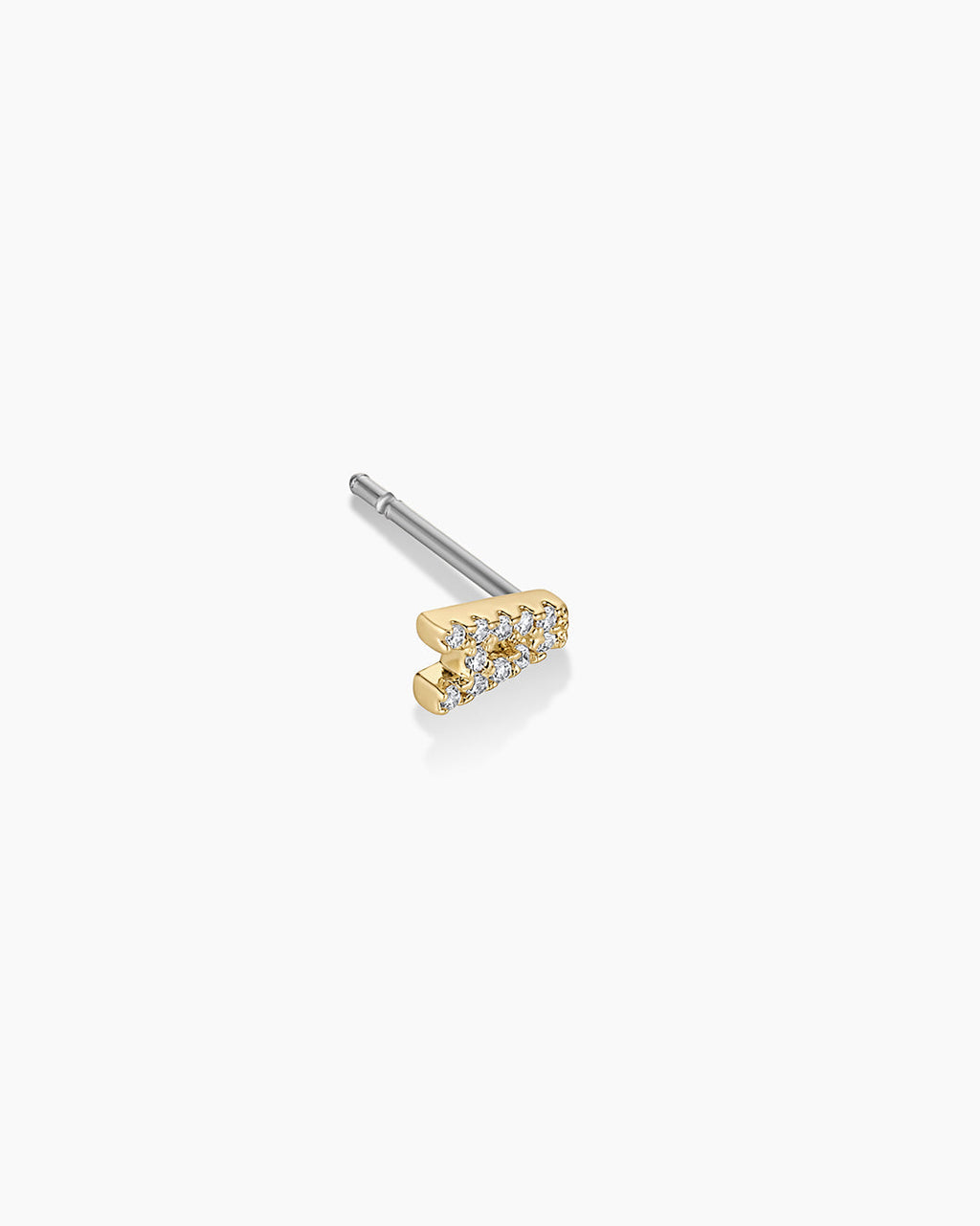 Wilder Shimmer Alphabet Single Stud