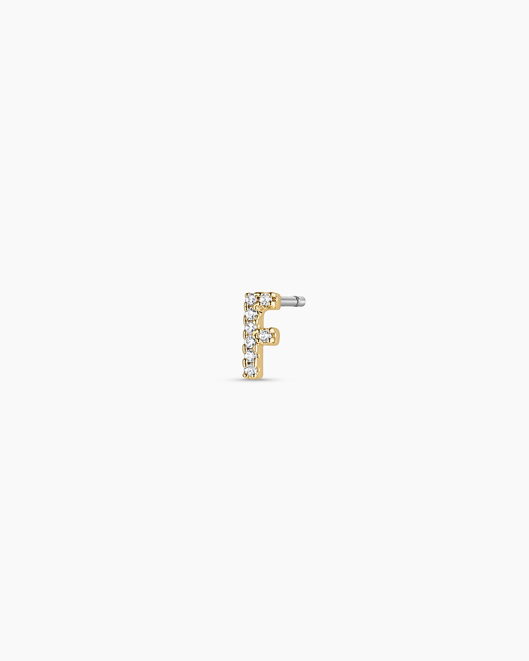 Wilder Shimmer Alphabet Single Stud