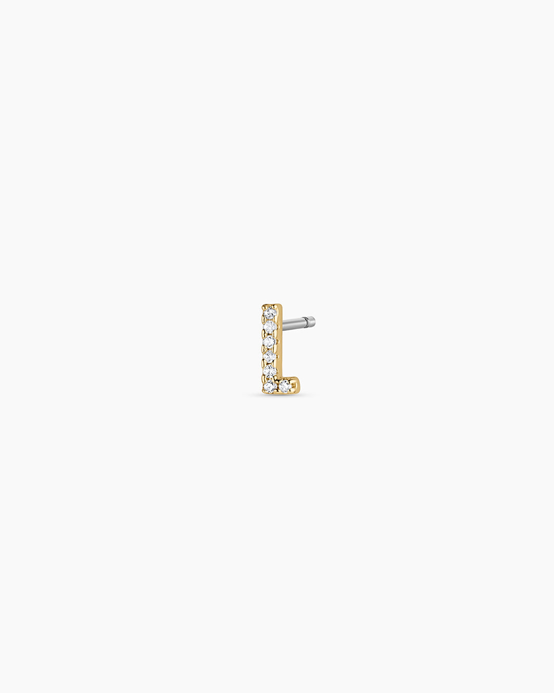 Wilder Shimmer Alphabet Single Stud