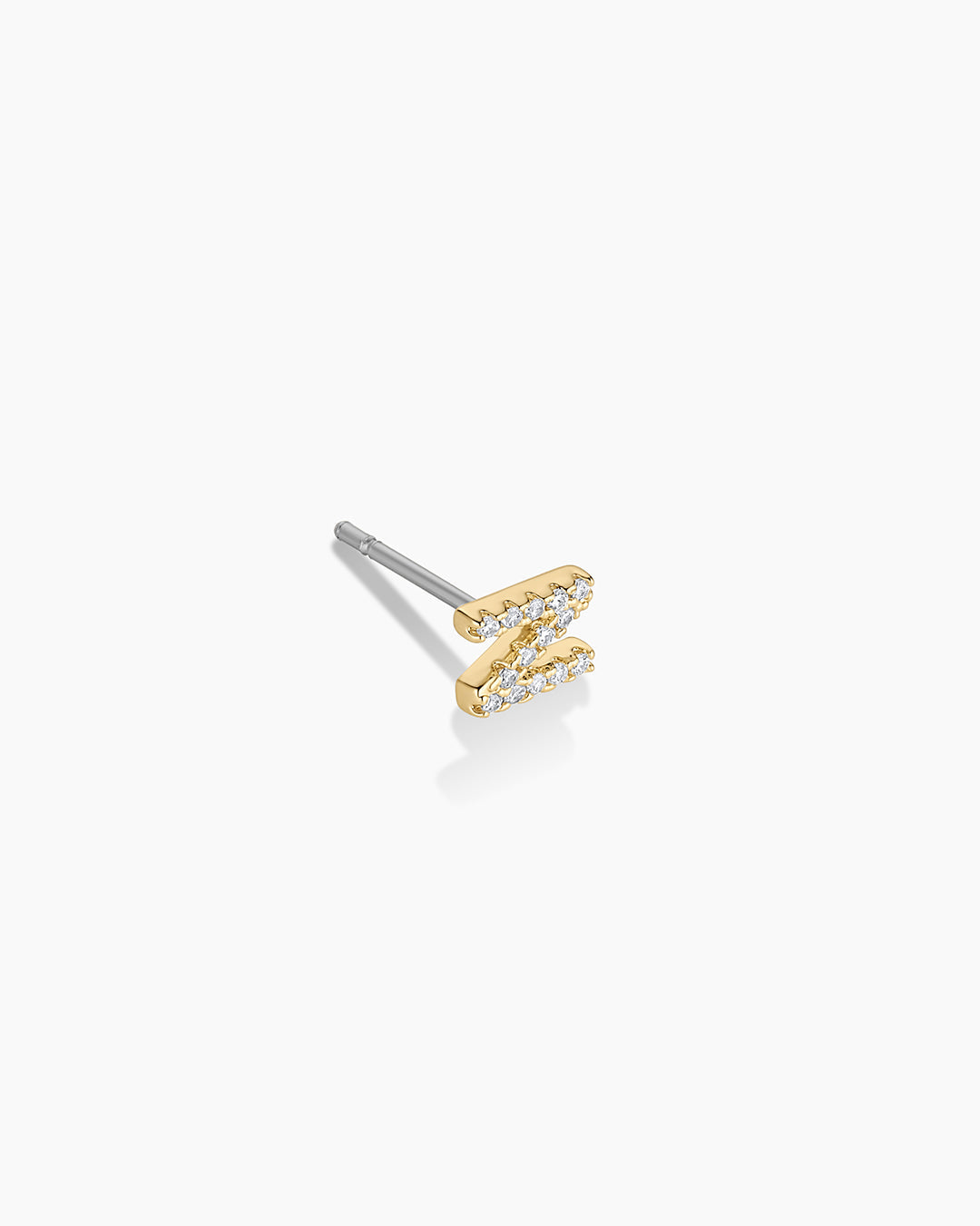 Wilder Shimmer Alphabet Single Stud