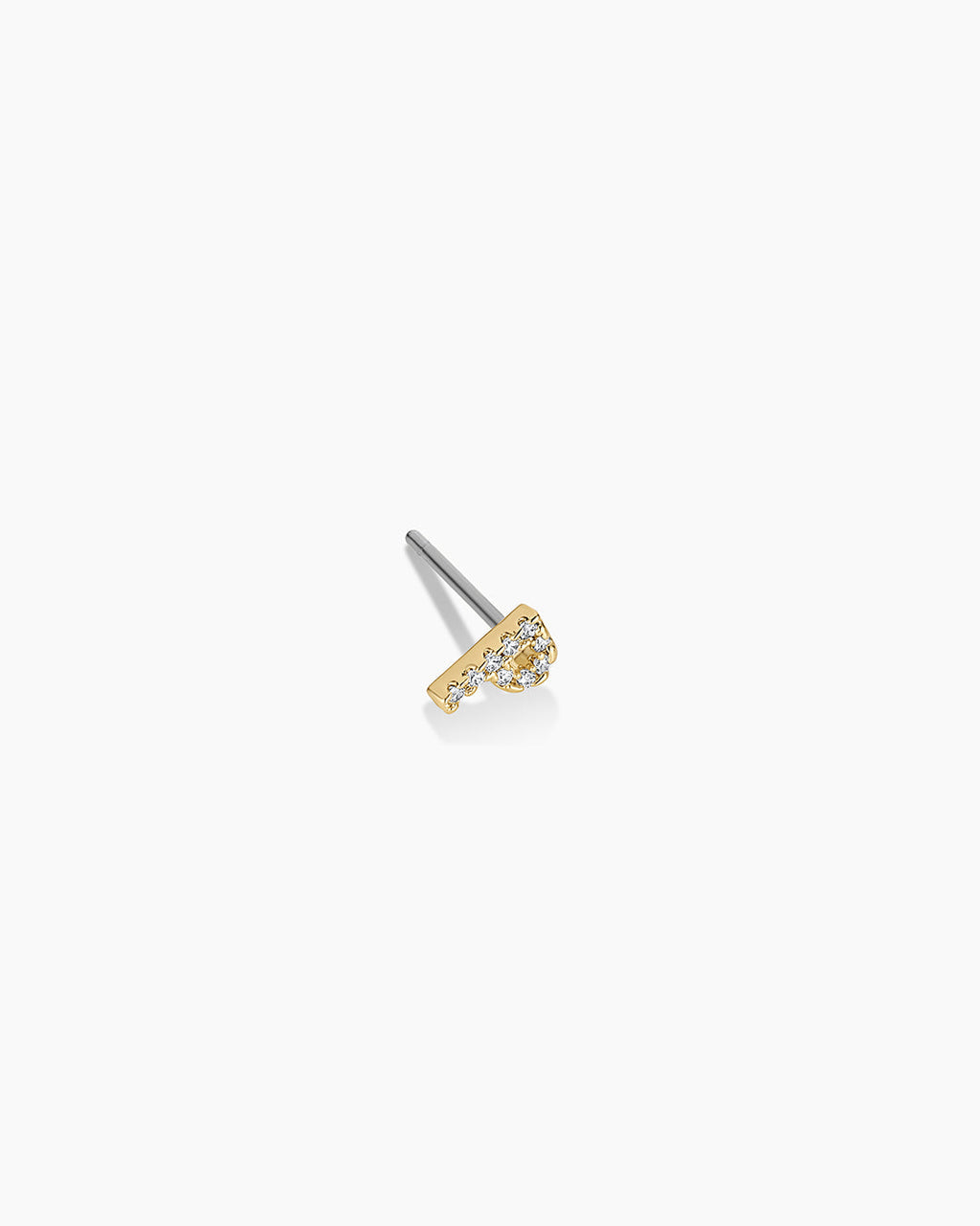 Wilder Shimmer Alphabet Single Stud