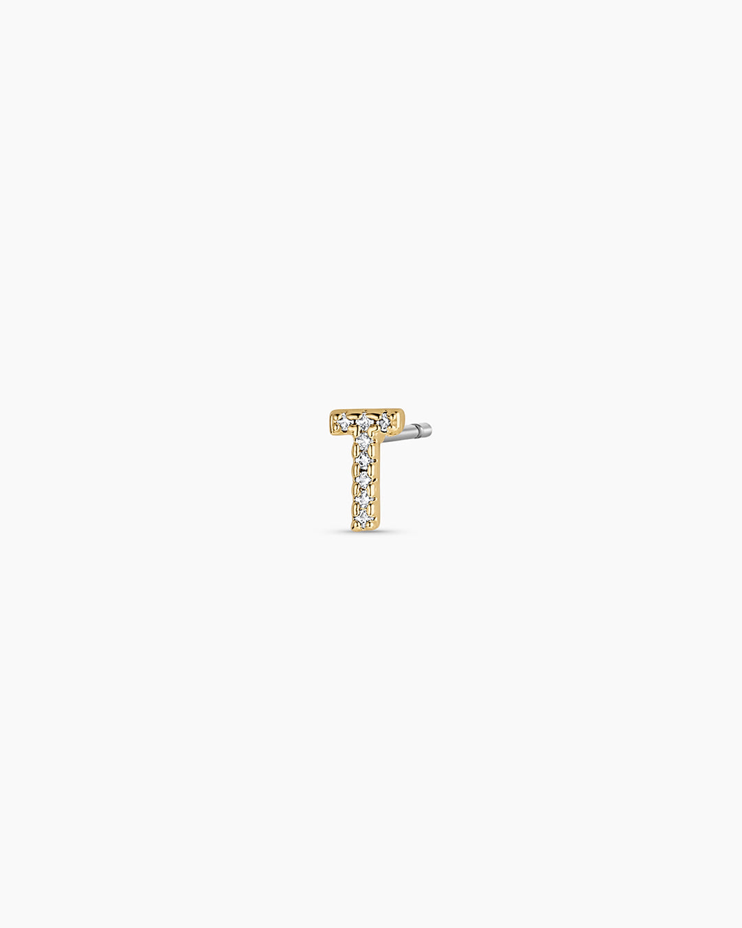 Wilder Shimmer Alphabet Single Stud