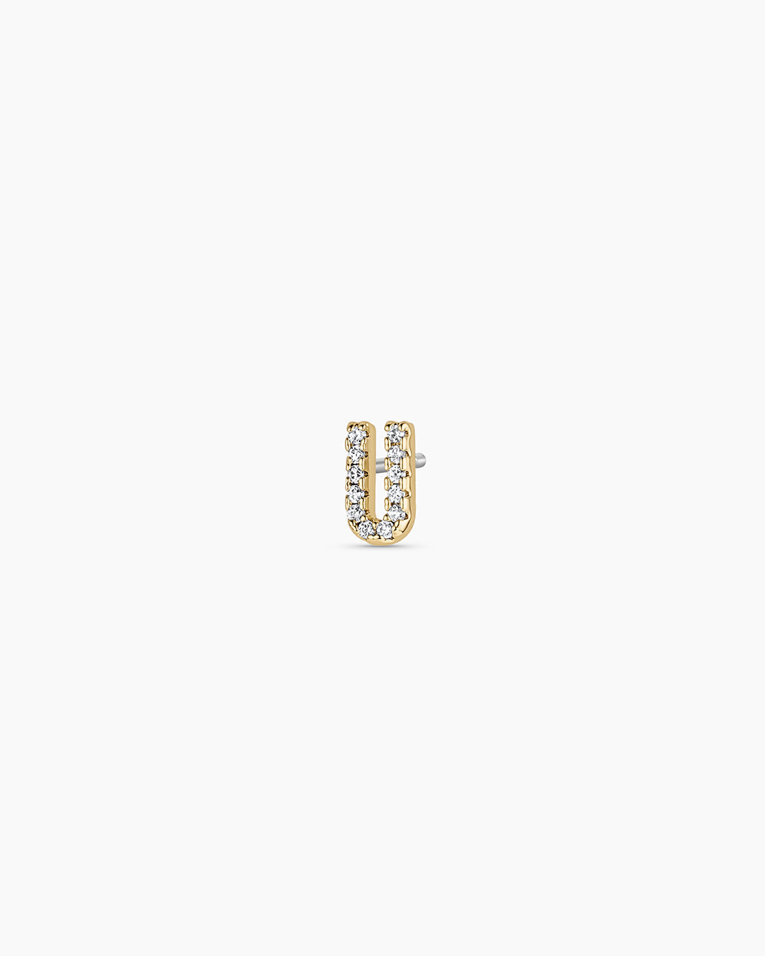Wilder Shimmer Alphabet Single Stud
