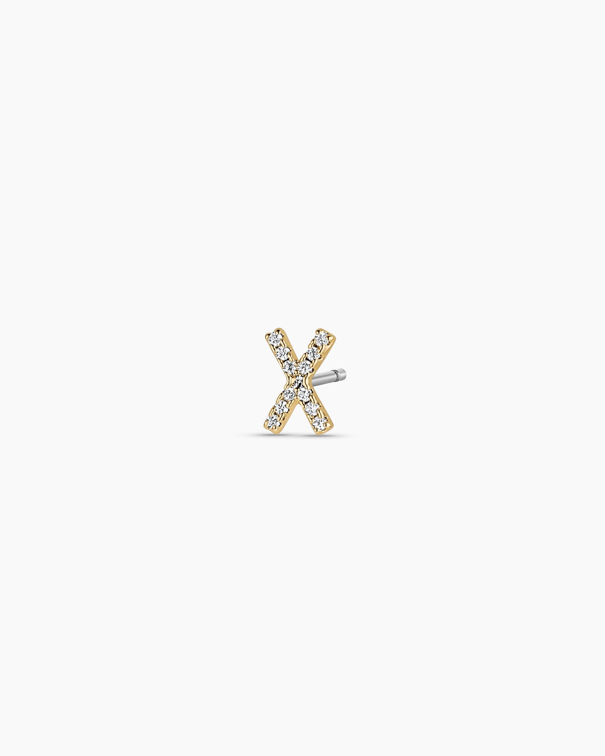 Wilder Shimmer Alphabet Single Stud
