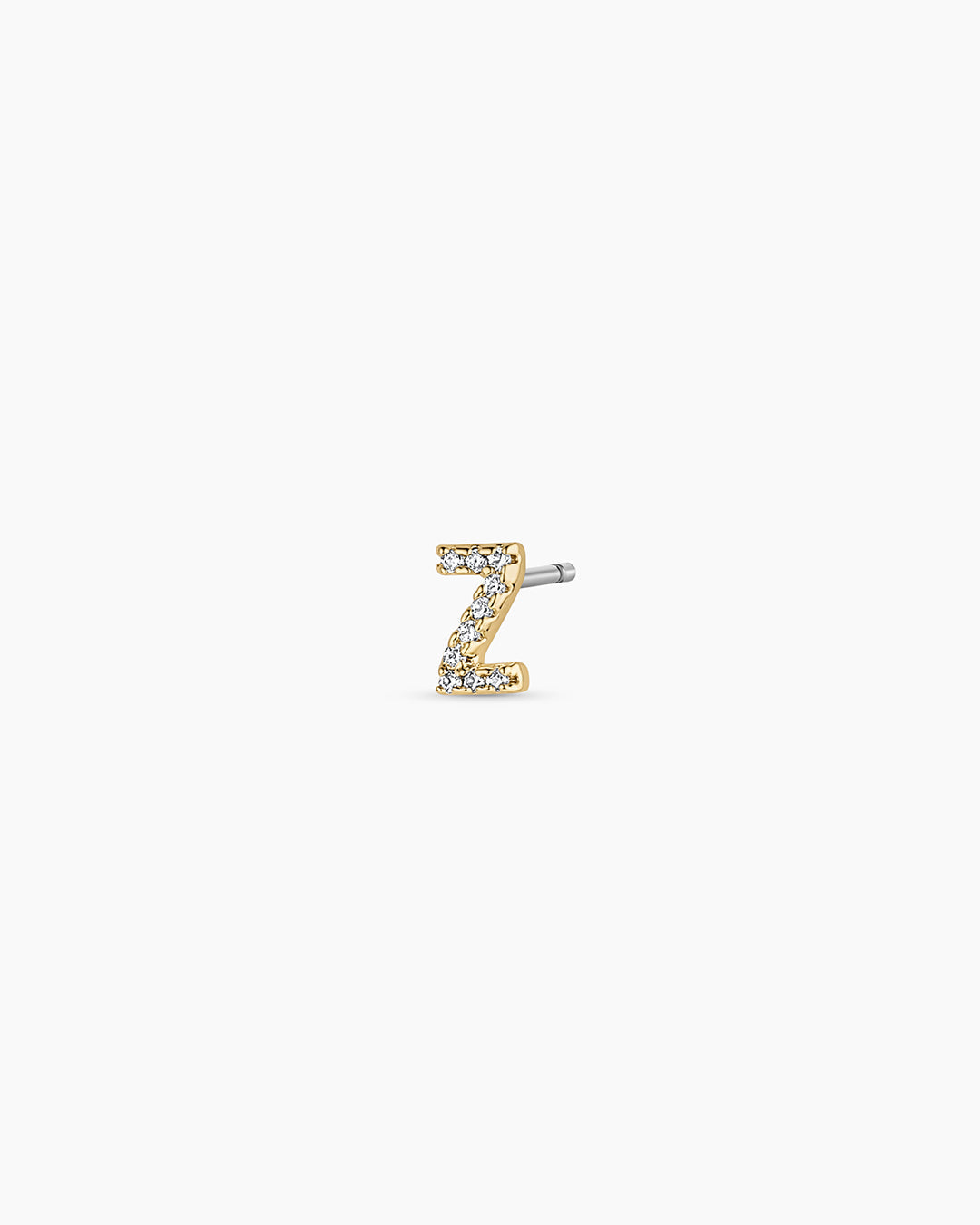 Wilder Shimmer Alphabet Single Stud