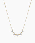14K Lab Grown Diamond Solitaire Cluster Necklace