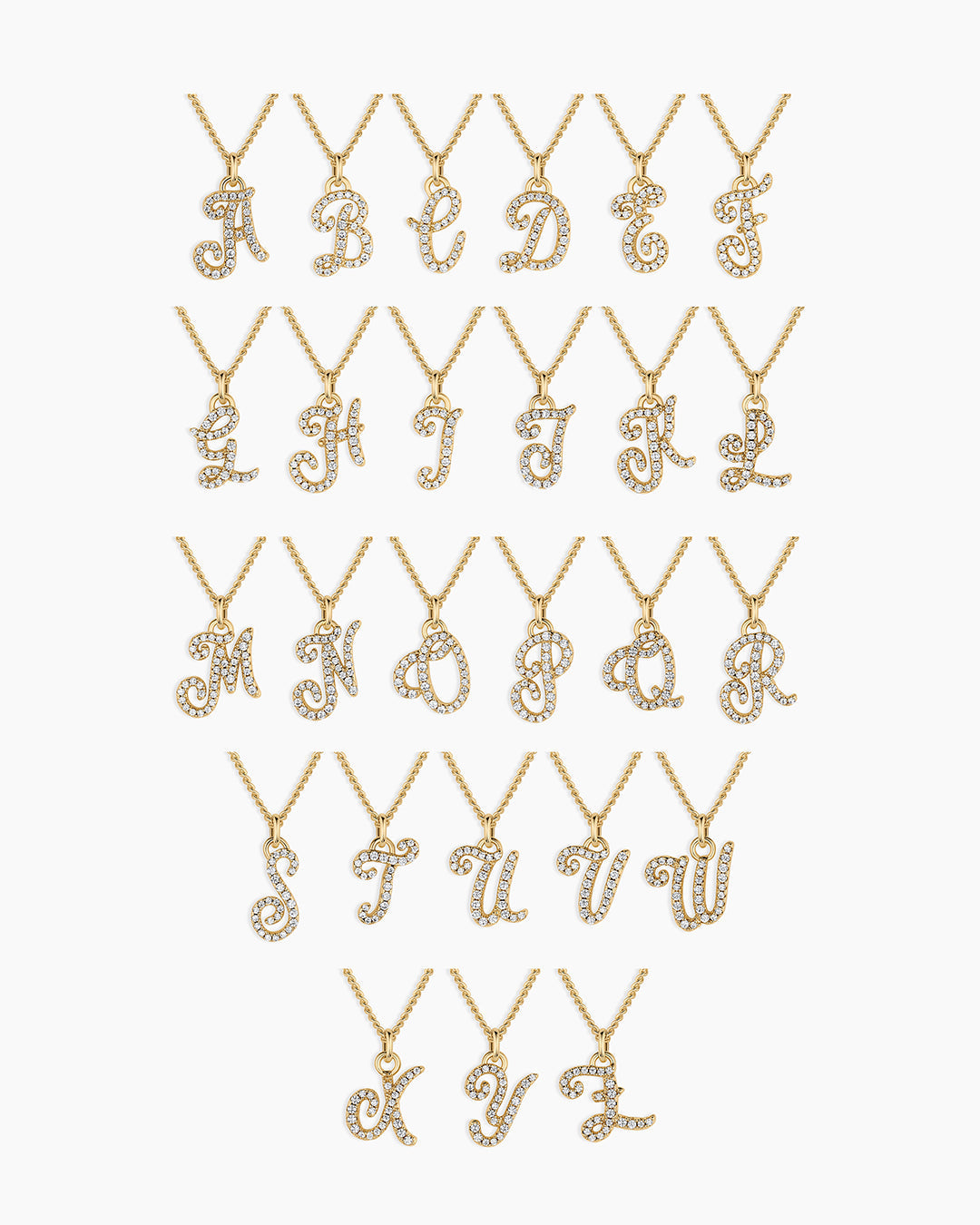 Wilder Shimmer Alphabet Necklace