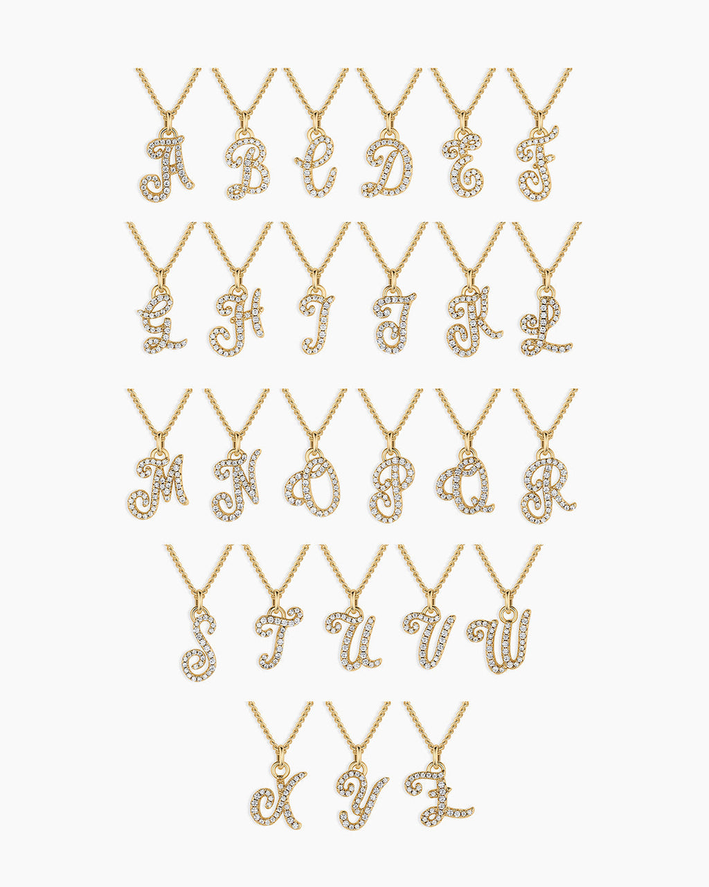 Wilder Shimmer Alphabet Necklace