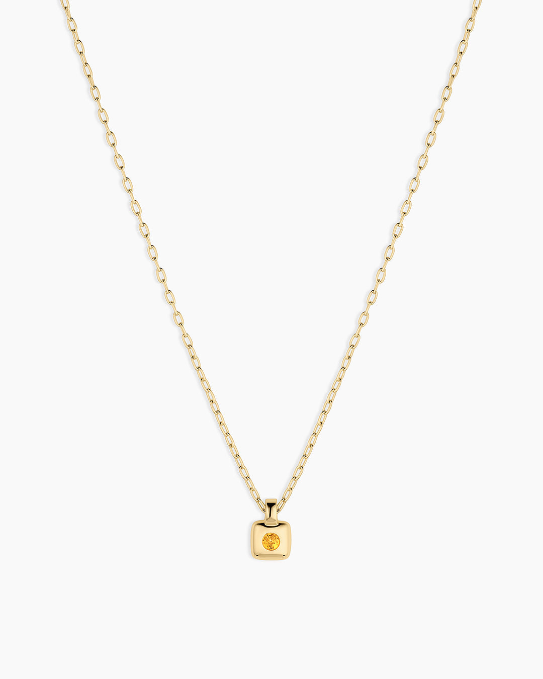 Petite Puff Birthstone Necklace
