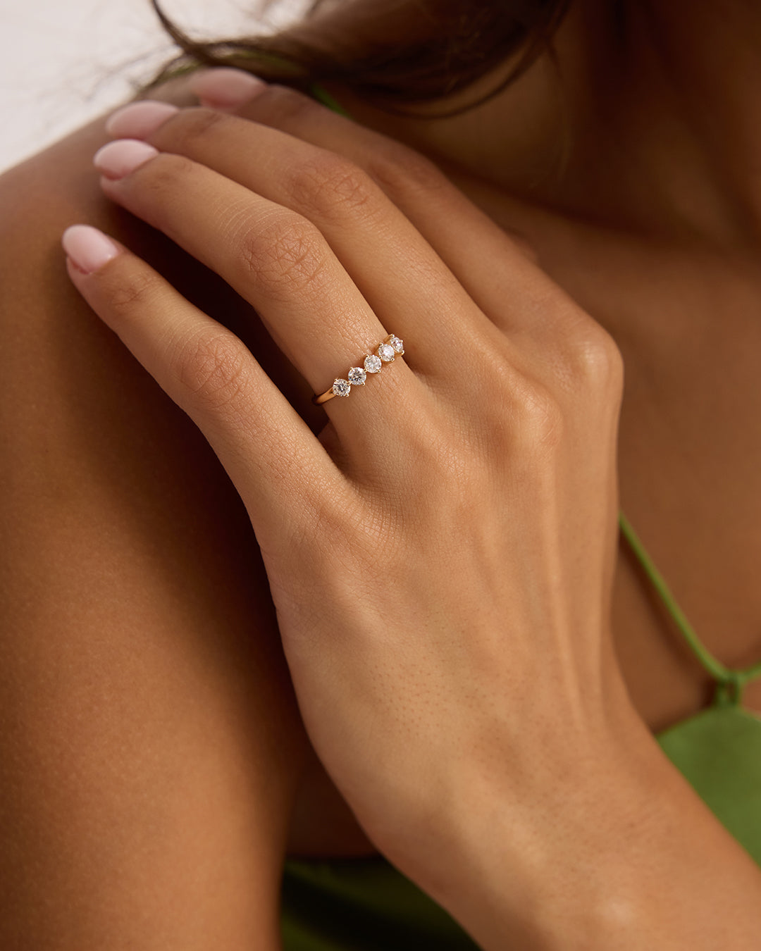 14K Lab Grown Diamond Mercer Row Ring