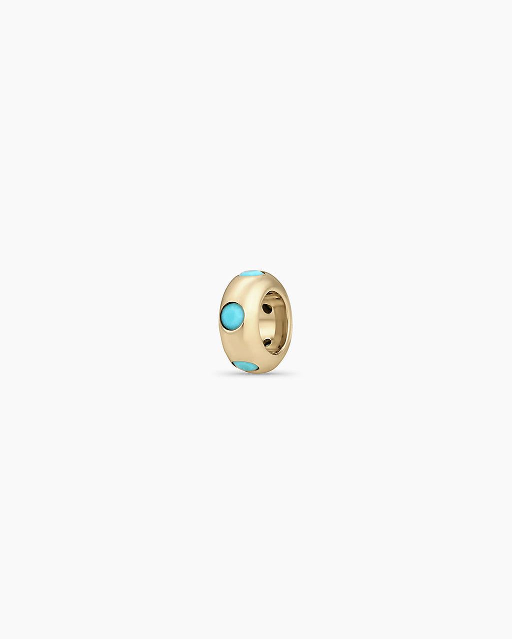 14K Gold Birthstone Halo Charm