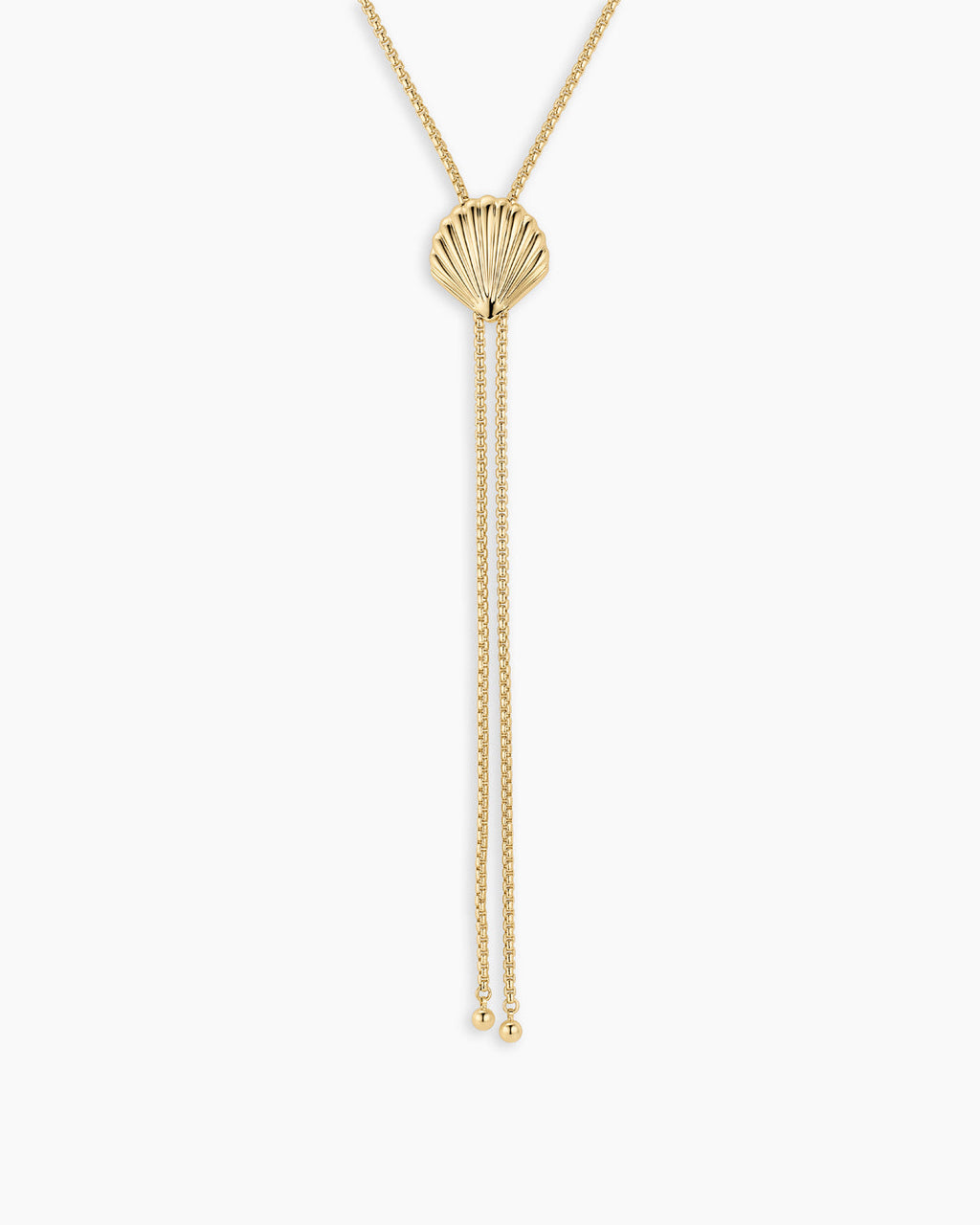 Scallop Bolo Necklace