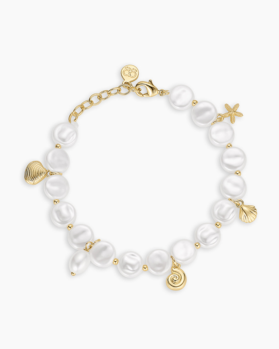 Reese Pearl Mini Charm Bracelet