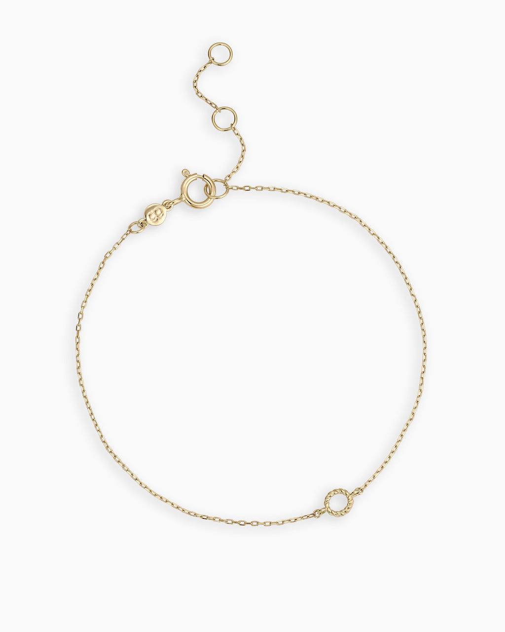 14K Gold Crew Alphabet Bracelet
