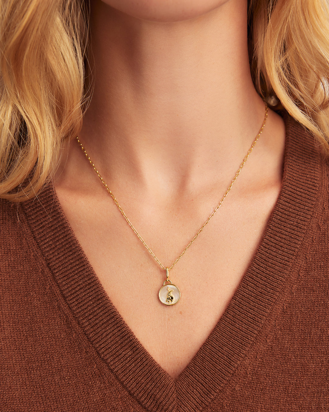 Vintage Zodiac Charm Necklace