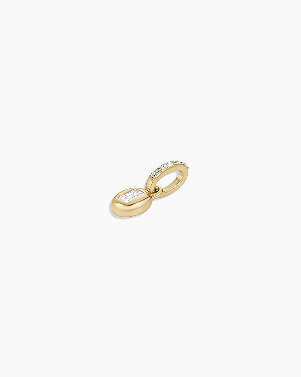 14K Lab Grown Diamond Petite Oval Charm