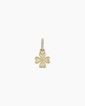 14K Diamond Clover Charm