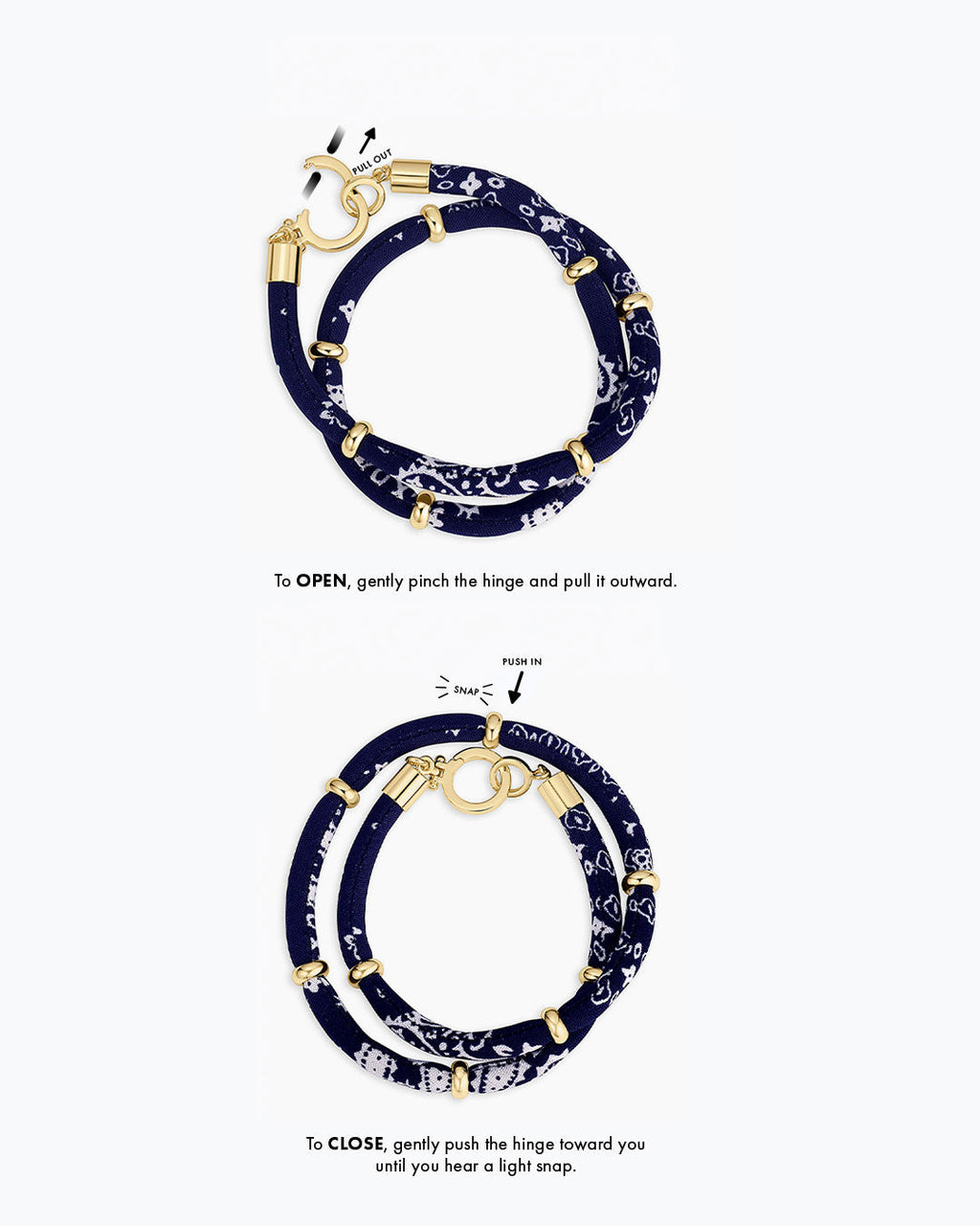 Paisley Bandana Wrap Bracelet